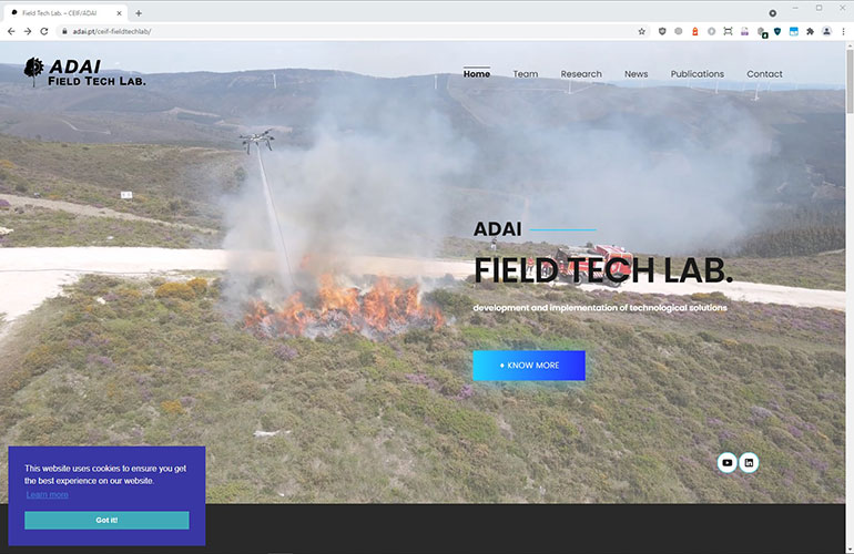 Serviços - website Field Tech Lab